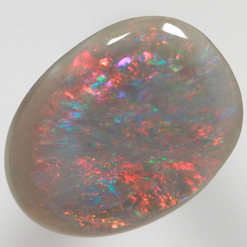 SOLID SEMI BLACK OPAL Brigh reds over blues SEE VIDEO